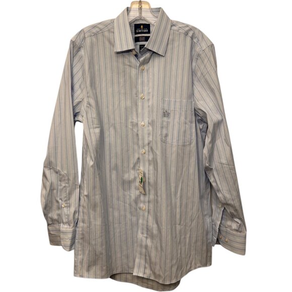 Stafford Striped Men's Button Shirt - Picture 1 of 4